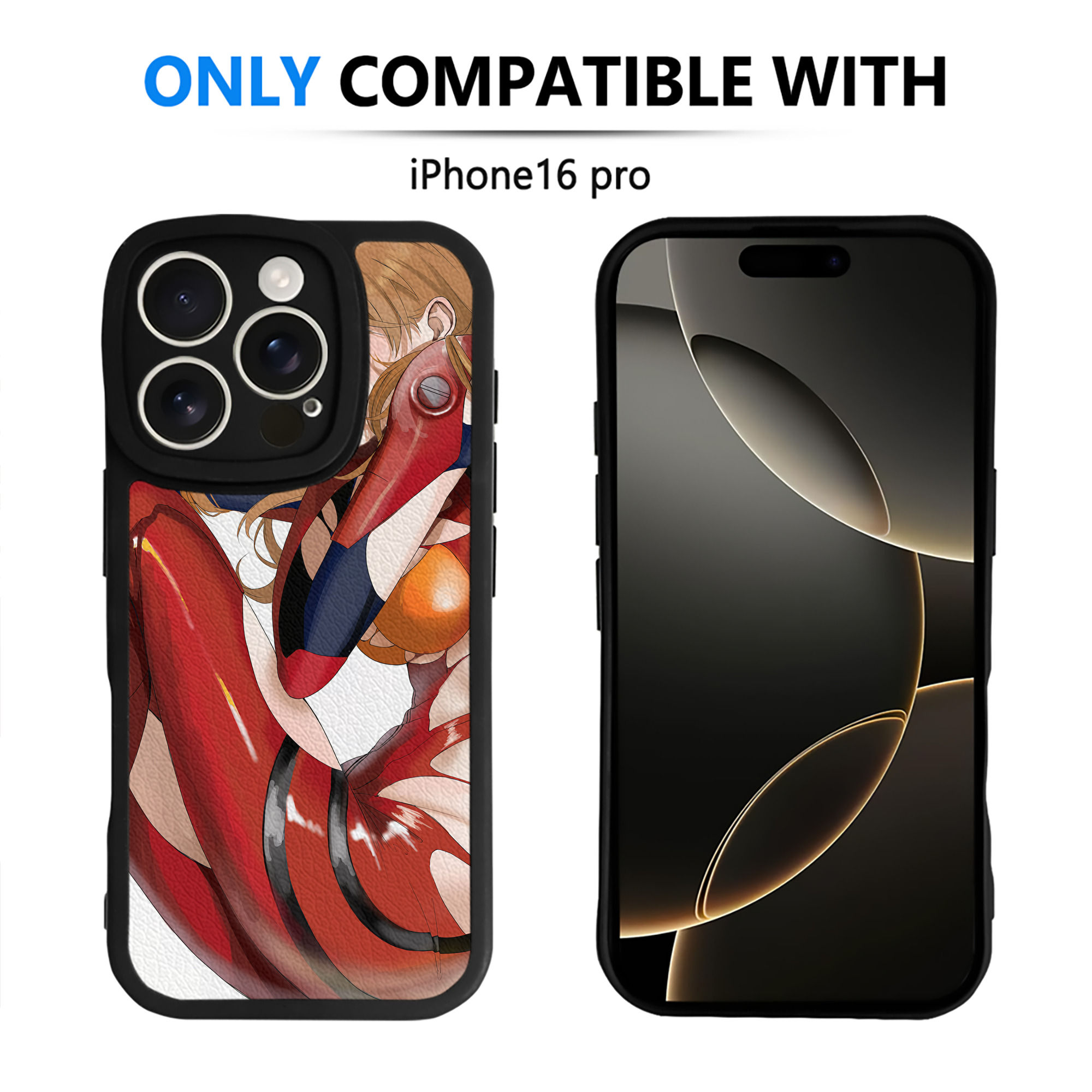 （画像用） EVA 新世紀エヴァンゲリオン 【iPhone 16シリーズ対応】シリコンスマホケース（レザー調） 材質：シリコン